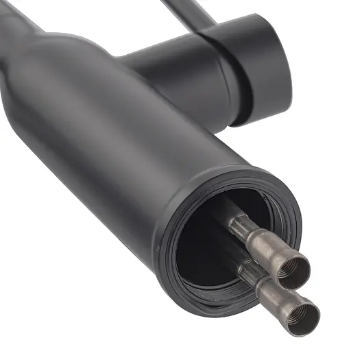 Змішувач для кухні Koer KI-70005-05 із чорним силіконовим виливом KR5005 Чорний матовий - фото 4