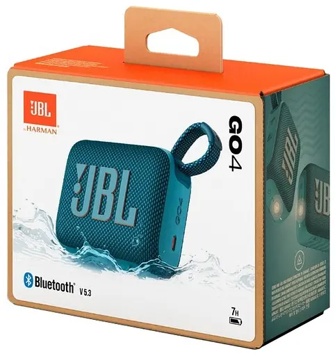 Портативная акустика JBL Go 4 Blue (JBLGO4BLU) - фото 8