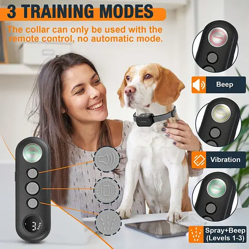 Ошейник THVGUL Citronella Bark для крупных собак, ошейник для собак Citronella с пультом дистанционного управления, спрей-ошейник - фото 2