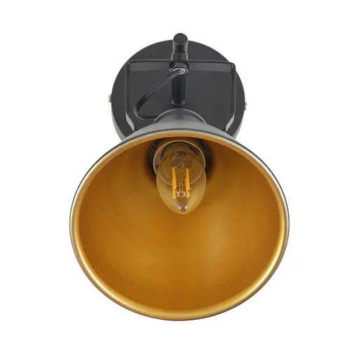 Бра Brille HTL-302/1 E27 BK+G - фото 3