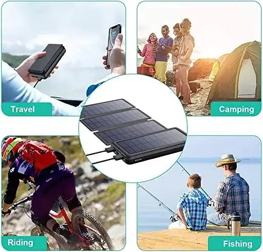 Портативна батарея Power Bank + Solare 26800mAh HX160S5 Сонячний зарядний пристрій - фото 4