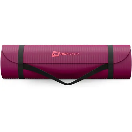Коврик для йоги Hop-Sport HS-NB015GM NBR 1,5см ягодный - фото 3