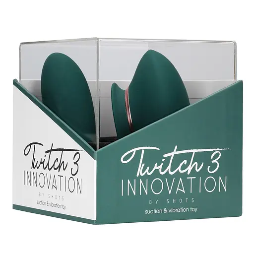 Вибратор Innovation Twitch 3 13.3 см зеленый - фото 3