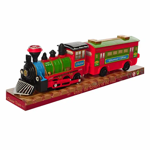 Детский инерционный паровоз Classic Train зеленый (836)