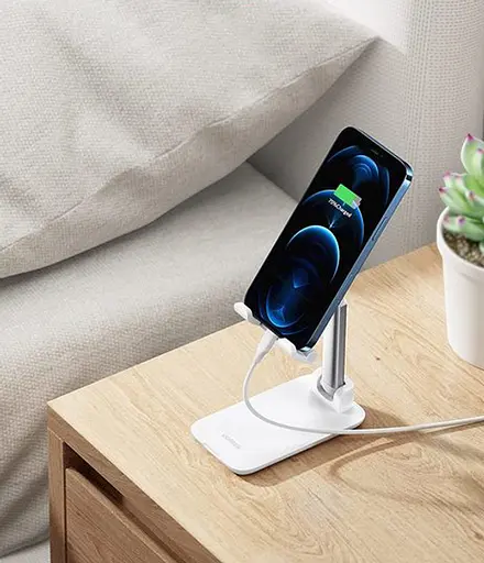 Держатель для телефона Ugreen LP373 Foldable Phone Stand (белый) (UGR-20434) - фото 2