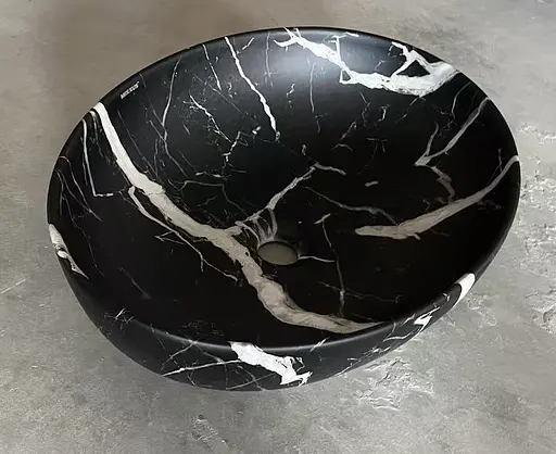 Умивальник накладний Mixxus Premium Ellipse-0102 marble 515x400x130 мм MP6552, Мармур - фото 6