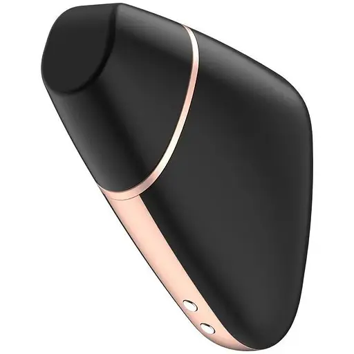 Вакуумний стимулятор клітора з вібрацією Satisfyer Love Triangle чорний