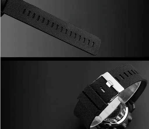 Чоловічий спортивний годинник Skmei 1213 dekker чорний із синім - фото 6