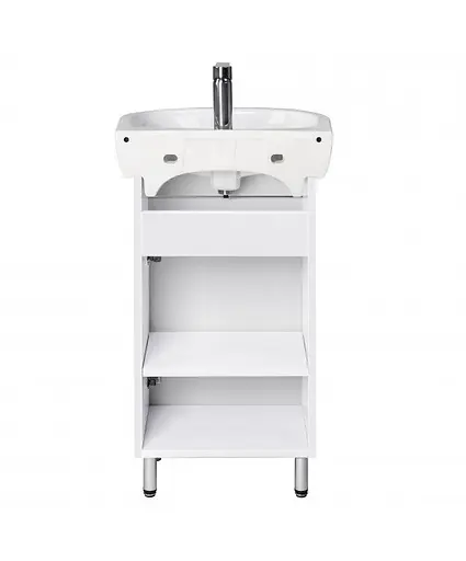 Тумба Мойдодир Temp 50 з умивальником Solo 50 Білий - фото 4