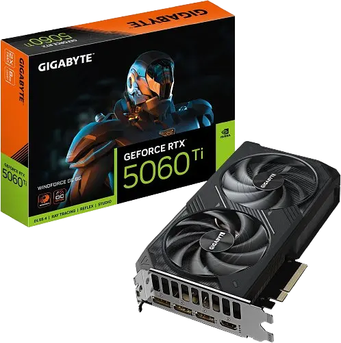 Відеокарта GeForce RTX 5060 Ti 8GB Gigabyte Windforce OC (GV-N506TWF2OC-8GD)