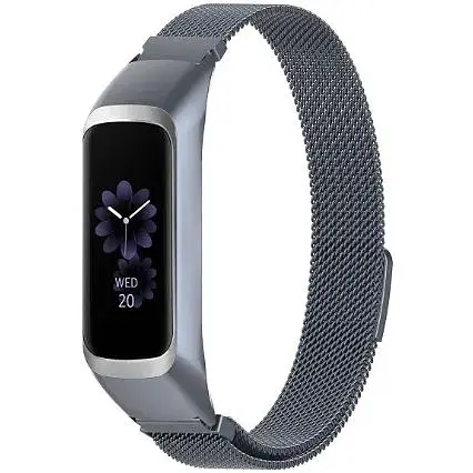 Ремінець-бампер DK Samsung Galaxy Fit2 (R220) Metal Milanese Loop Magnetic (grey) - фото 2