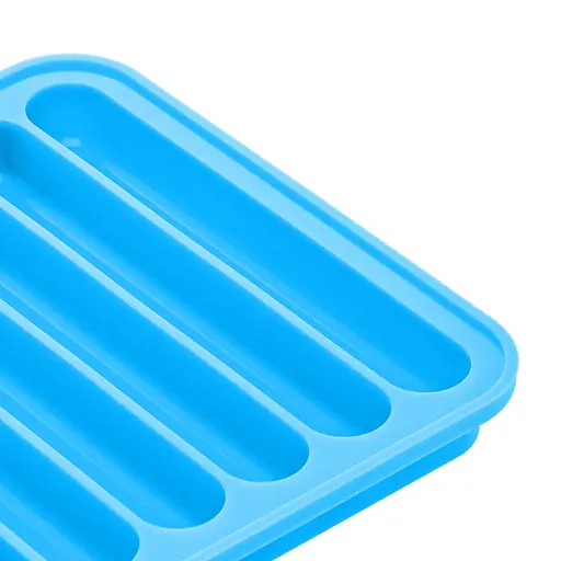 Форма силиконовая для выпечки хлебных палочек Гриссини15х11х1 см, A-plus Голубой 86258 - фото 5