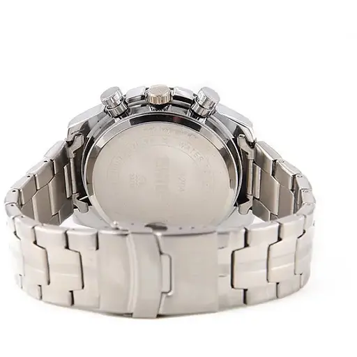 Наручные мужские часы Skmei 1204 direct (Черные с белым кантом) - фото 9