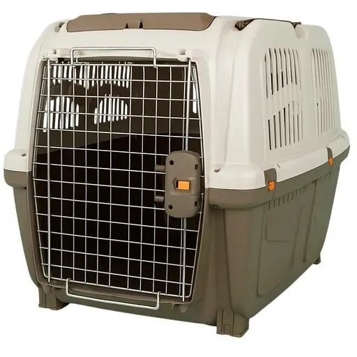 Переноска Trixie Skudo 5 для собак до 35 кг пластиковая коричневая 59x65x79 см 