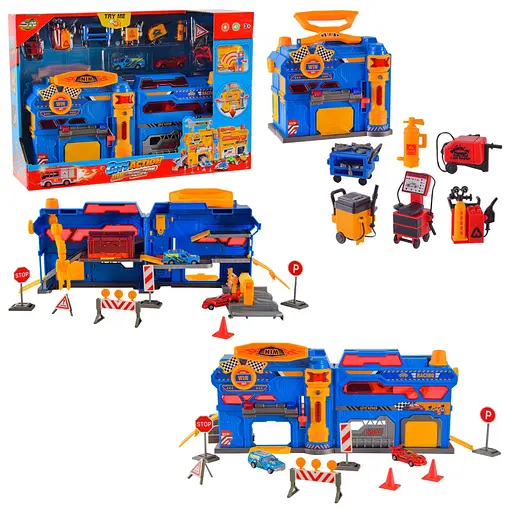 Детская игрушка паркинг "City Actione" Bambi SK-599SB 2 машинки в комплекте, свет, звук - фото 1