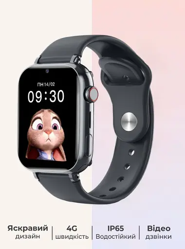 Дитячі смарт годинник-телефон LEMFO LT38 4G GPS SIM-карта геозона відеодзвінок Black (17823) - фото 4