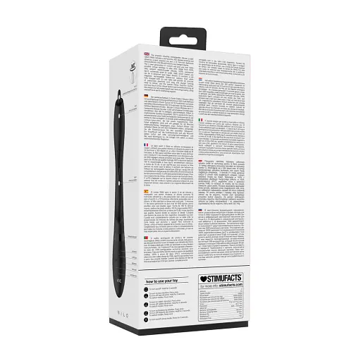 Вібратор-кролик Vive Nilo 21.2 см (чорний) - фото 3