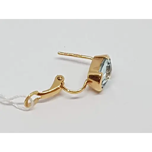 Золоті сережки Столична Ювелірна Фабрика з кварцом. 102536 - фото 4