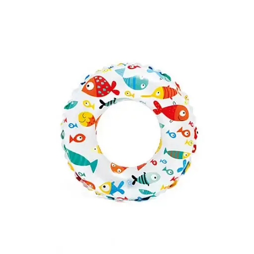 Детский надувной круг 59241, 3 вида Рыбки