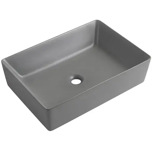Умивальник накладний Mixxus Premium Quadro-0108 550x390x145 мм MP6652, Графит - фото 1