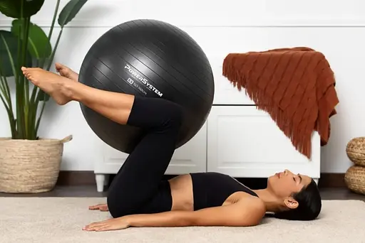 М'яч для фітнесу (фітбол) Power System PS-4012 Ø65 cm PRO Gymball Black (4012BK-0) - фото 9