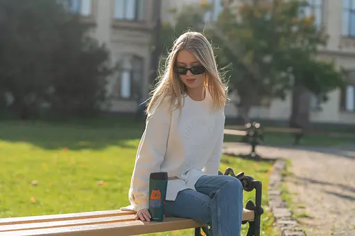 Термокухоль Ardesto Coffee time Red Cat 450 мл Синій AR2645CG - фото 3