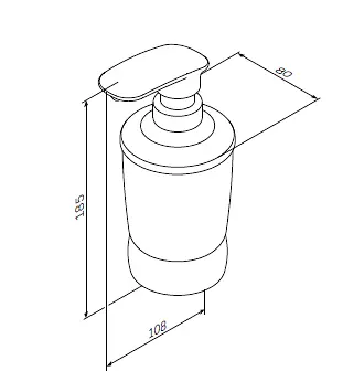 Дозатор для рідкого мила настільний AM.PM Sensation A3031900, Хром - фото 4