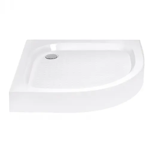 Душевой поддон Lidz Kapielka ST90x90х14 низкий квадратный диаметр слива 52 мм Белый - фото 1