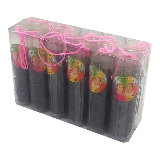 Дитяча резинка для волосся La-beauty 0308-257-2 силіконова, чорна - фото 1