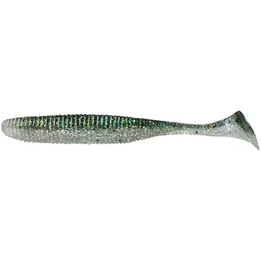 Силикон Jackall Rhythm Wave 5.8" Dark Thunder/Clear Silver (4 шт/уп)