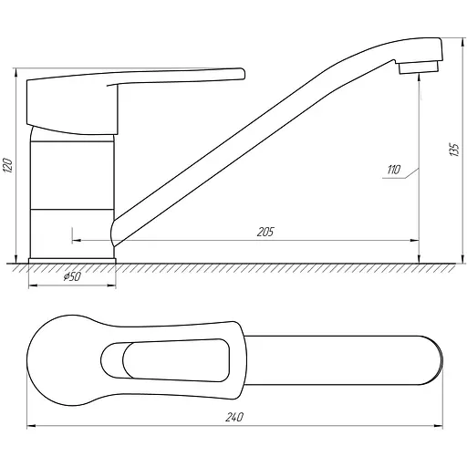 Змішувач для кухні Domino SIRIUS DSV-203 - фото 4
