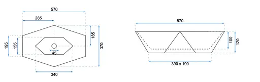 Умывальник Rea Vegas накладной белый REA-U6643, Белый - фото 9