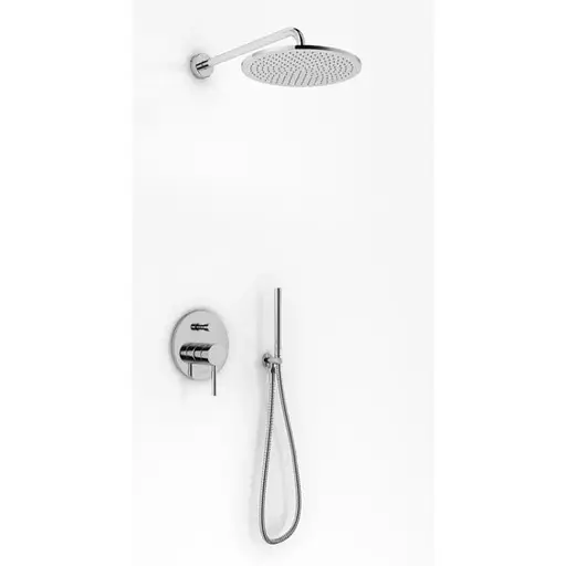 Душова система прихованного монтажу Kohlman Roxin хром + Box прихованого монтажу QW210RR30, Хром - фото 1