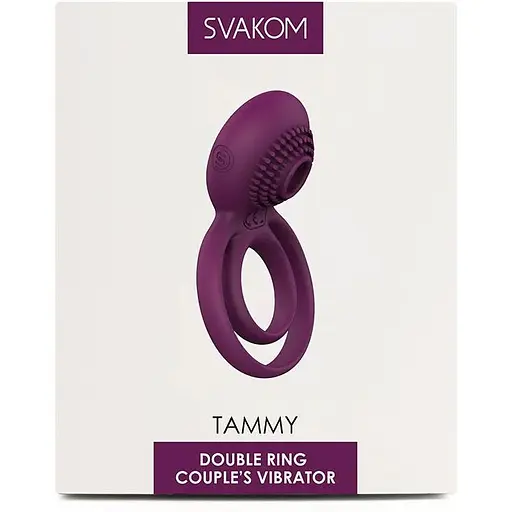 Подвійне ерекційне кільце Svakom Tammy Violet - фото 7