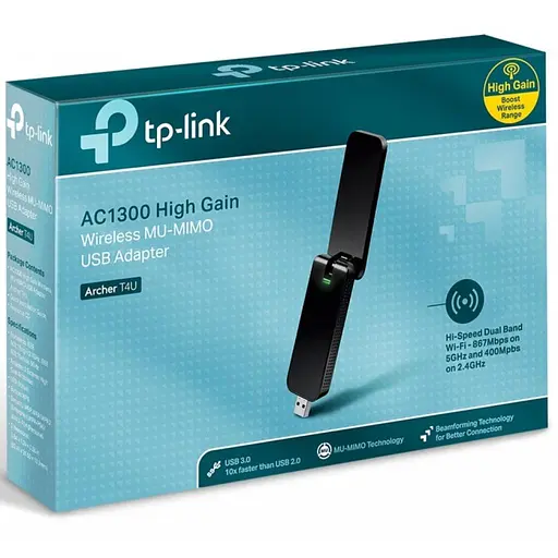 Мережева карта Wi-Fi TP-Link Archer T4U (Archer-T4U) - фото 4