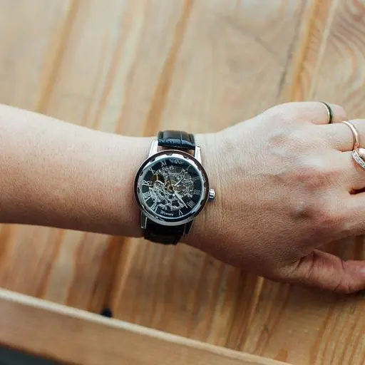 Жіночий механічний годинник Winner Black II - фото 6