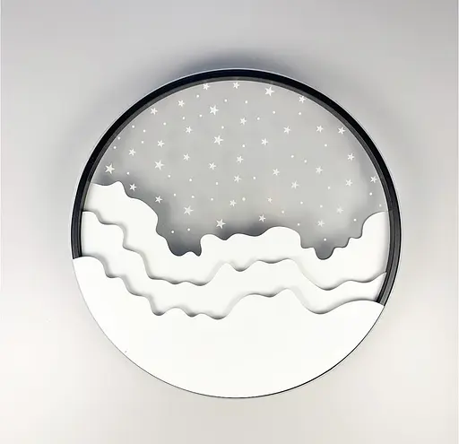 Стельовий LED світильник з імітацією нічного неба | Line F | Арт. 2359-500 WT+BK - фото 3