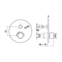 Смеситель для ванны/душа Paffoni Compact Box chrome CPM013CR, Хром - фото 3