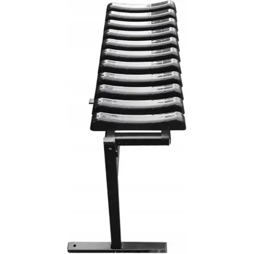 Скамья на кладбище Chomik Twist складная с основой черный - фото 9