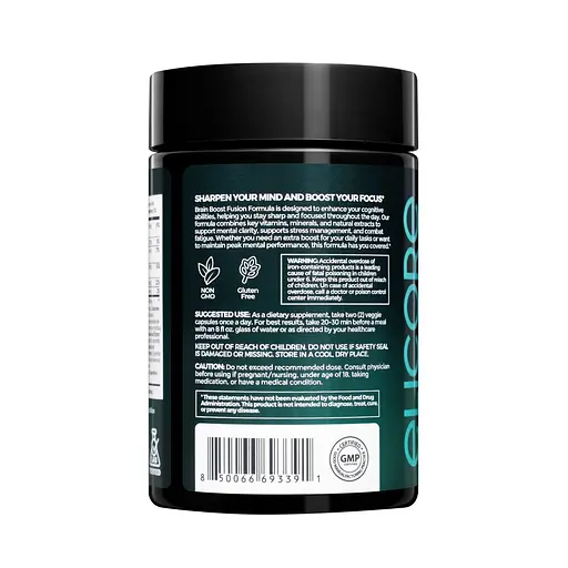 Комплекс для работы мозга Elicore Labs Brain Boost Fusion, 60 вегакапсул - фото 2