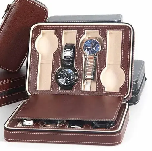 Скринька шкатулка для зберігання наручних годинників (8 годинників) Коричневий - фото 2