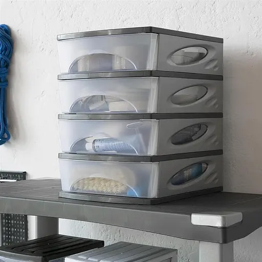 Модульный комод MEDYA, 26x35x39h4 выдвижные ящики, антрацит - фото 4