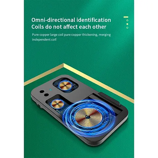 Зарядка Qi 4in1 Wireless Charger JYD-WC132 5-15W Watch/AirPods/Pencil/Phone чорна - фото 5