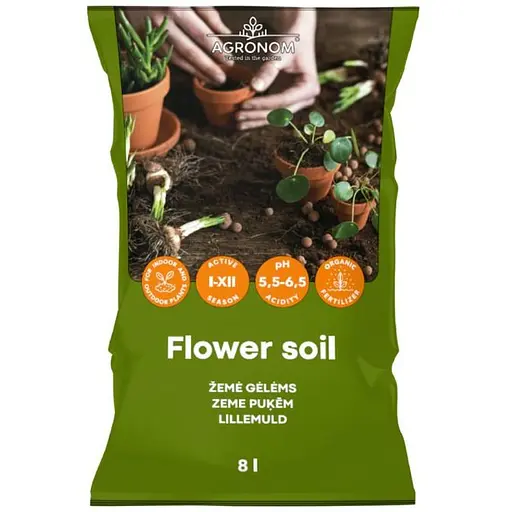 Торфосмесь Seklos Agronom универсальная для комнатных растений 8 л (240995) - фото 1