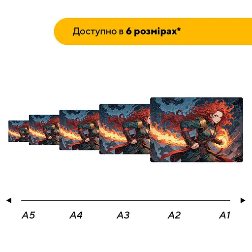 Пазл деревянный Аниме Огненный Кулак, А2, Картонная коробка 300+ элементов - фото 2