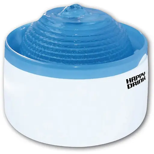  Фонтан для кошек Croci Happy Drink с фильтром 8.7х22 см 2 л синий