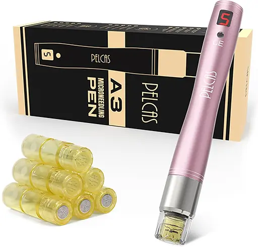 Ручка для микроиглы PELCAS Автоматический аппликатор для сыворотки Микроиглы 5 скоростей с ЖК-экраном Type-C