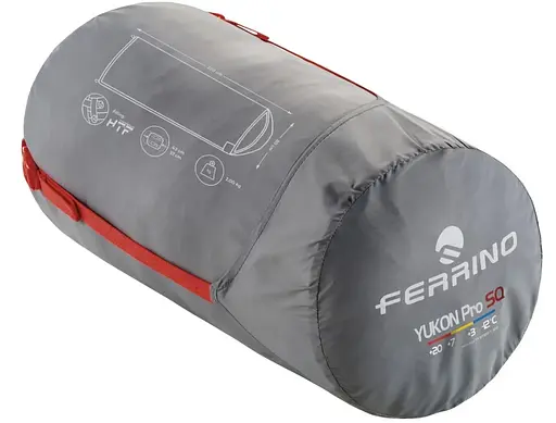 Спальний мішок Ferrino Yukon Pro SQ +3°C Red (86360NRR) - фото 2