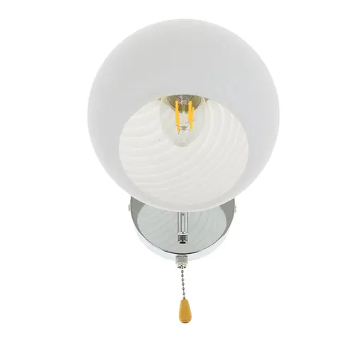 Бра Brille LK-652W/1 E27 CH настенное накладное в спальню - фото 2