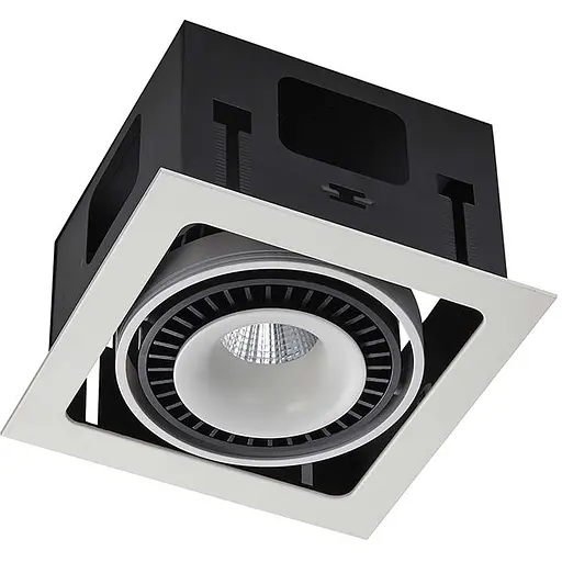 Точковий світильник Skarlat RGL7116-1 1×18W WH+BK 3000K - фото 1